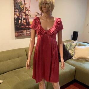 Susana Monaco 100% silk mauve dress